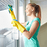 Woman Cleaning Window
